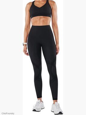 High Waisted Sculpting Leggings, Reversible Compression, 4-Way Stretch